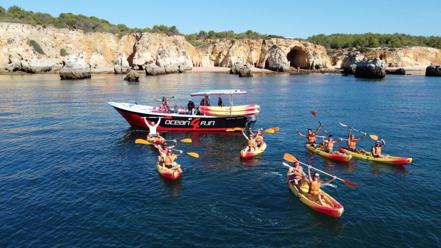 Portimão: Benagil Caves Speedboat and Kayak Guided Tour - Price and value: why $47 can feel fair for this mix