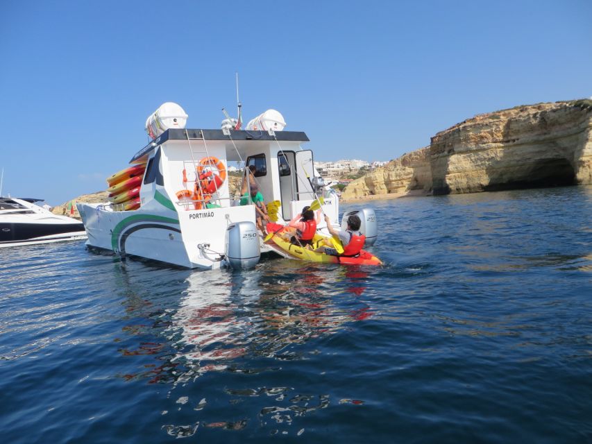 Portimão: Kayak Tour of Benagil Caves - Paddling between coves: short segments that keep it fun