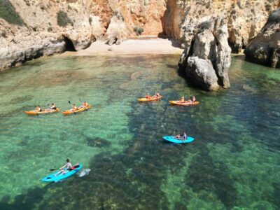 Portimão: Small Group Kayak Cave and Cliff Tour - The 2-hour Portimão kayaking window: what that timing means