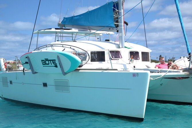 Private Catamaran Swim sail snorkel cliff jumping SUP - Timing that works: flexible start times and true sunset options