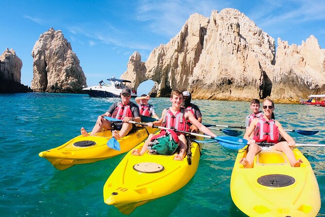 Private Los Cabos Arch and Playa del Amor Tour by Glass Bottom Kayak - The Arch of Cabo San Lucas: sea lions, multicolored fish, and a natural boundary