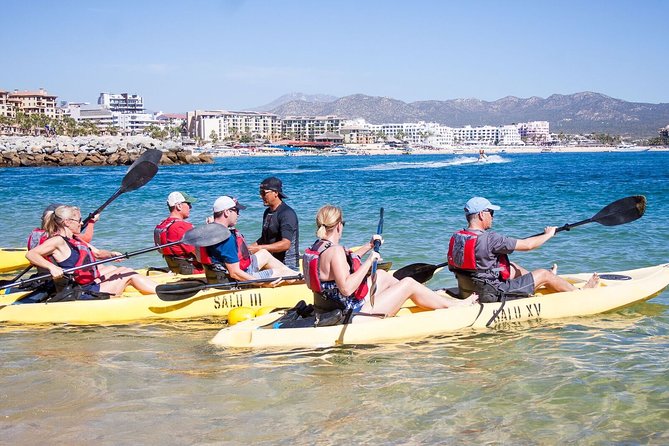 Private Los Cabos Arch and Playa del Amor Tour by Glass Bottom Kayak - Playa del Amor at the Pacific edge: clear water, big waves, and decision points