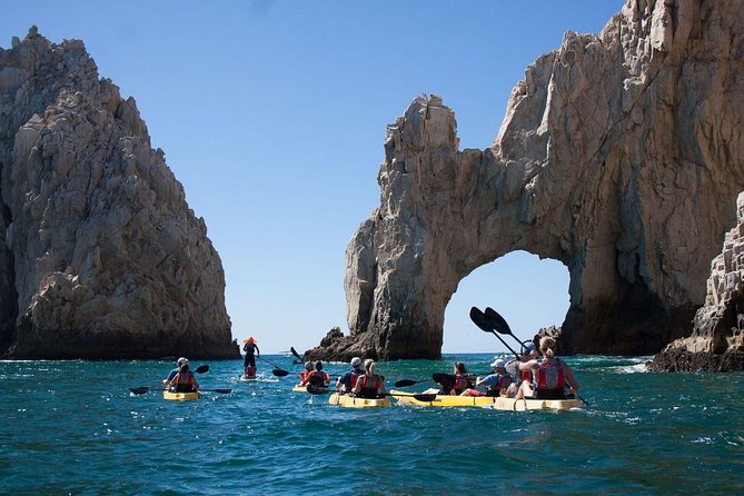Private Los Cabos Arch & Playa del Amor tour by Glass bottom kayak - Stop 2: getting up close to El Arco and its sea lions