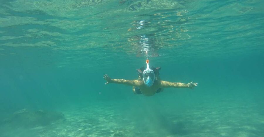 Private Sea Kayak over sunk city of ancient Feia - Kayak to Feia’s ruins: seeing history from two angles