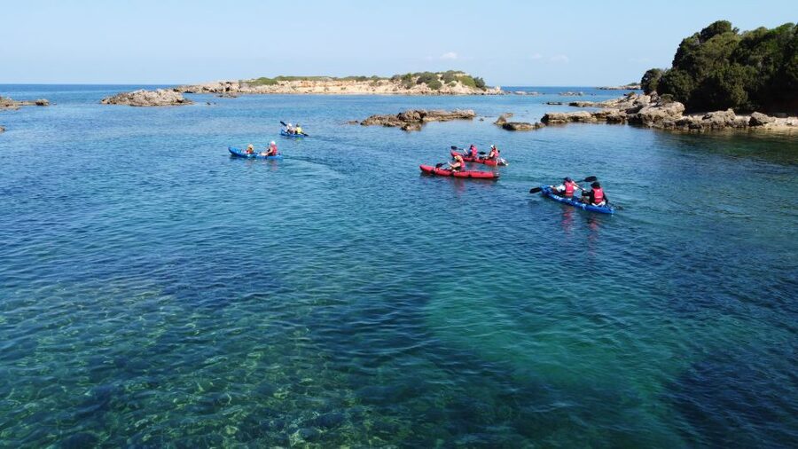 Private Sea Kayak over sunk city of ancient Feia - Snorkeling over the city ruins: what to expect under the water
