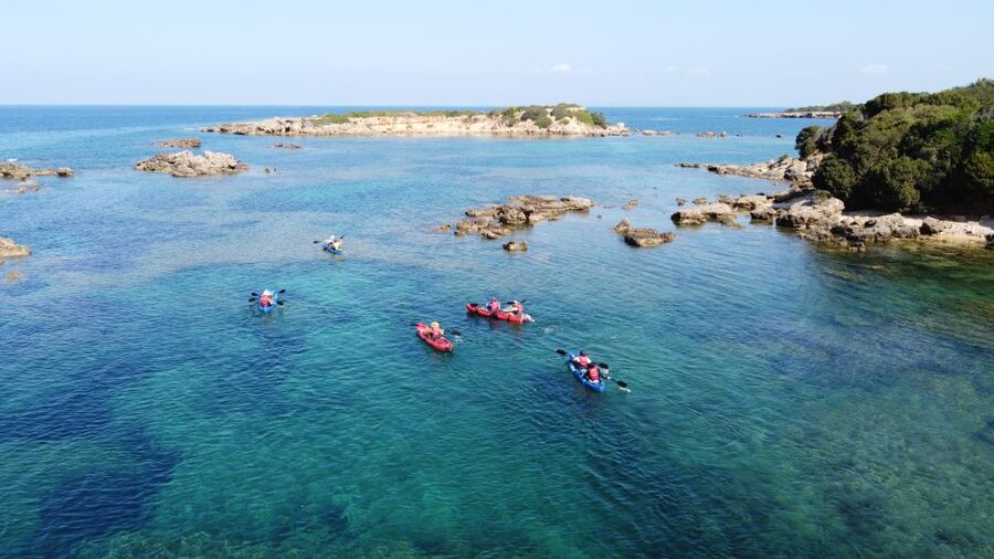 Private Sea Kayak over sunk city of ancient Feia - Guides make or break it: what the best moments feel like