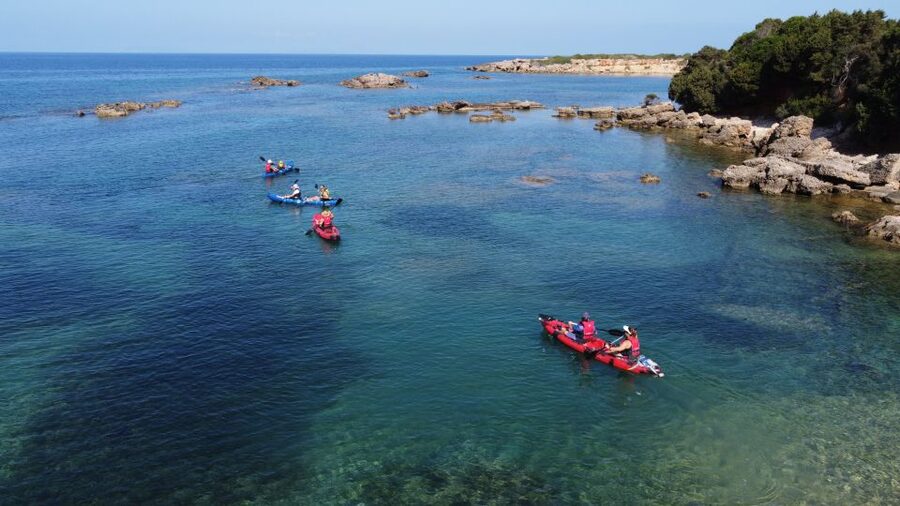 Private Sea Kayak over sunk city of ancient Feia - Gear and safety: what you’re provided, and what you must bring