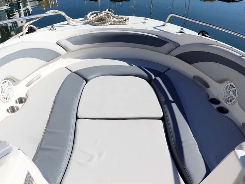 Puerto Banús: Floky Boat Cruise with Snorkeling & Paddle SUP - Puerto Banús from the water: what you actually see