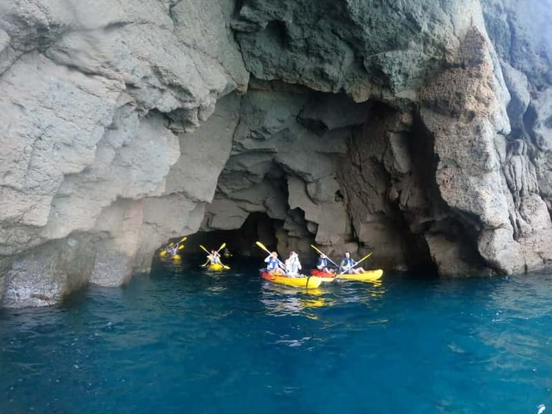 Puerto Mogán: Guided Adventure Kayak Tour in Caves & Snorkel - Key points to know before you go