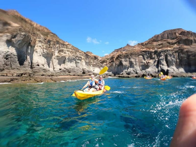 Puerto Mogán: Guided Adventure Kayak Tour in Caves & Snorkel - How hard is it really? Fitness, swimming, and seasickness reality