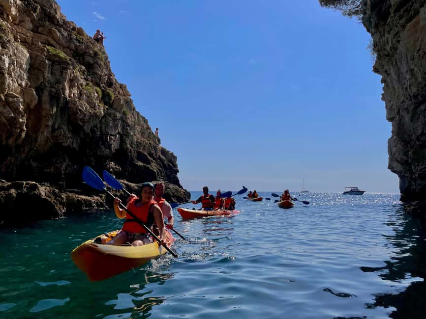 Pula: Cave, Canyon and Island Kayak Tour Snorkel&Explore - Kayak Adventure in Pula: the 150-minute sweet spot