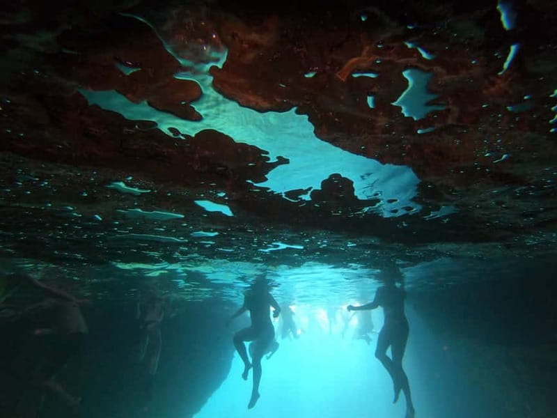 Pula: Cave Kayak, Snorkeling, Cliff Jumping All-in-one Tour - Snorkeling in a sea cave with sun rays: turquoise water, real instructions