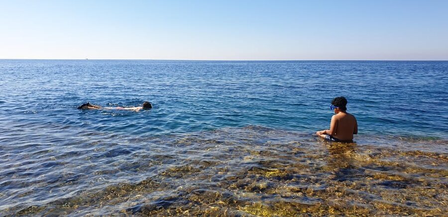 Pula: Kayak Adventure with Cave & Island Snorkeling - Fraškerić island: swimming and snorkeling in clear water