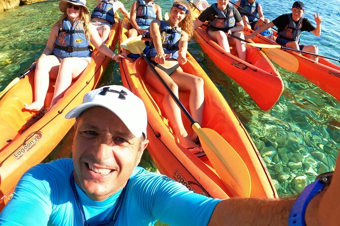Pula Kayak Tour-Cliff jumping,snorkeling& free GoPro pictures - Snorkeling in crystal-clear water (with gear already sorted)