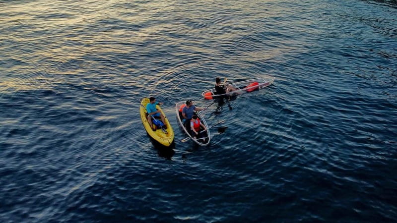 Pula: Night Tour in Transparent Kayak with Stargazing - Underwater viewing: rock formations and marine life right under your kayak