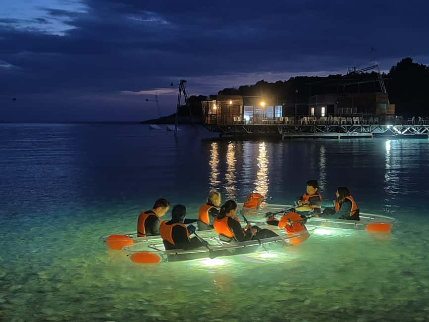Pula: Night Tour in Transparent Kayak with Stargazing - What to bring so the night stays fun