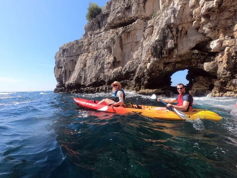 Pula: Sea Adventure – Boat, Kayak, Snorkeling & Cliff Jumps - The hidden beach stop: swim, snorkel, and the best kind of reset