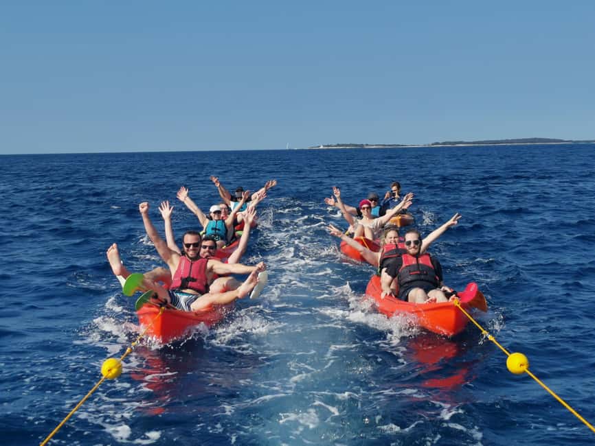 Pula: Sea Adventure – Boat, Kayak, Snorkeling & Cliff Jumps - Cliff jumping with safety in mind: choose your level