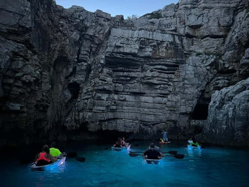 Pula: Sunset/Night Illuminated Transparent Kayak Tour - What to Bring for a Comfortable Night Paddle in Pula
