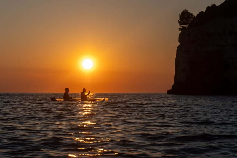 Pula:Sunset Tour By Clear Kayak,Cave,Swim & Cliff Jumping - Getting to Stoja Beach and syncing up with the group