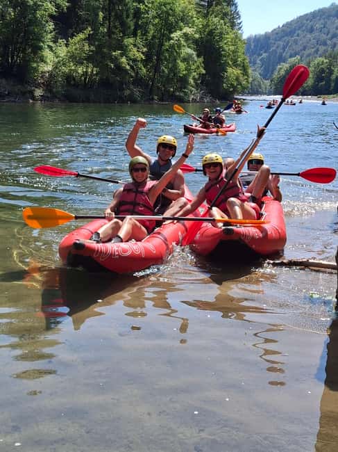 Rafting/Kayaking adventure river Kupa - Equipment, comfort, and cool-water reality