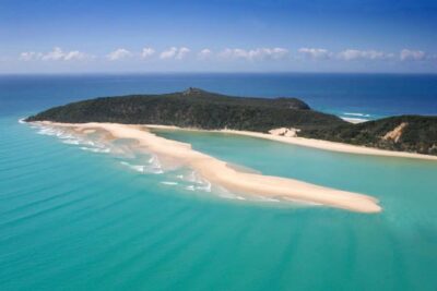 Rainbow Beach: Kayaking with Dolphins and Beach 4WD Tour - Double Island Point views and Fraser Island cues you can feel