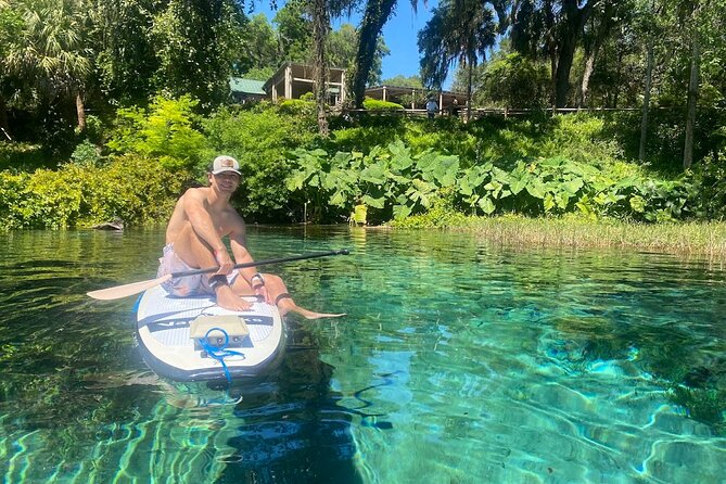 Rainbow Springs Electric Paddle Tour - What you get in the water (board, motor, and safety)