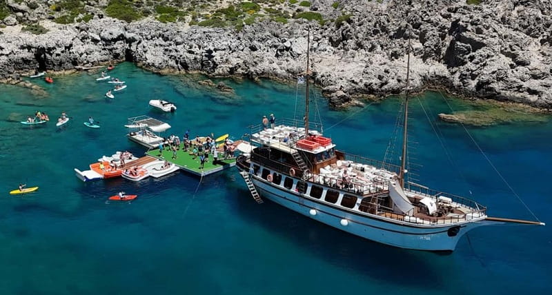 Rhodes: Gulet Trip with Food, Drinks, SUP, Kayak & Swimming - Anthony Quinn Bay: Emerald Water, Photos, and a Short But Sweet Swim