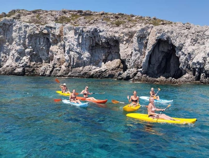 Rhodes: Gulet Trip with Food, Drinks, SUP, Kayak & Swimming - Kallithea Thermal Springs: Quick Swim With Architecture Around You