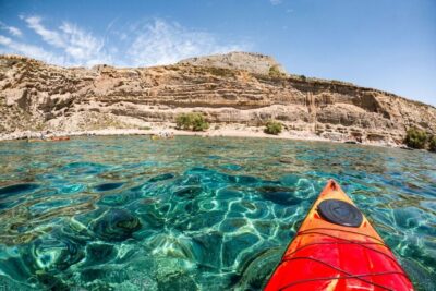Rhodes: Sea Kayak Adventure to the Red Sand Beach - The safety briefing and gear setup (the part you’re glad you got)