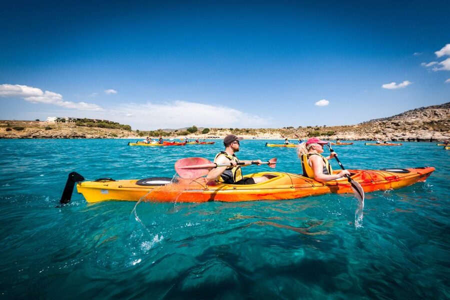 Rhodes: Sea Kayak Adventure to the Red Sand Beach - The Greek picnic at the beach: where the tour wins hearts