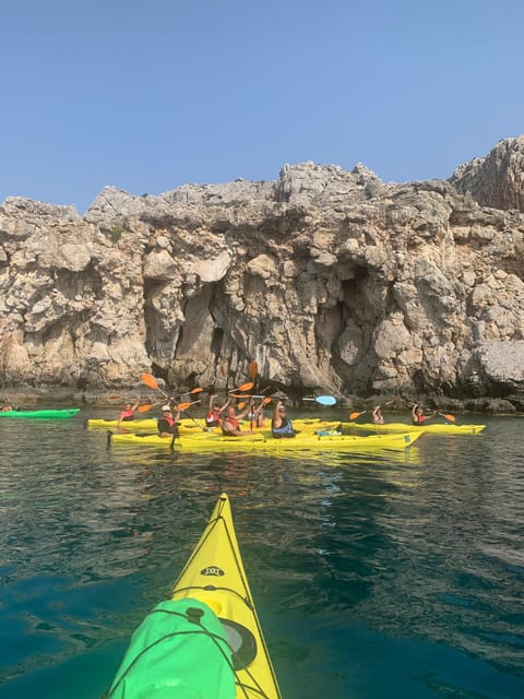 Rhodes Sea Kayaking “In the Footsteps of Pirates” - Agia Agathi’s Natural Curve and the Red-Sand Swim Break
