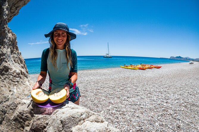 Rhodes Sea Kayaking Tour - Stop 2: Ladiko Beach, Snorkel Setup, and Swim Breaks