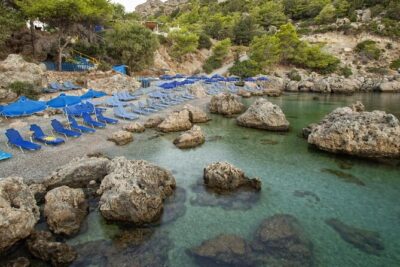 Rhodes Sea Kayaking Tour - Stop 1: Anthony Quinn Bay and the Sea Cave Moment