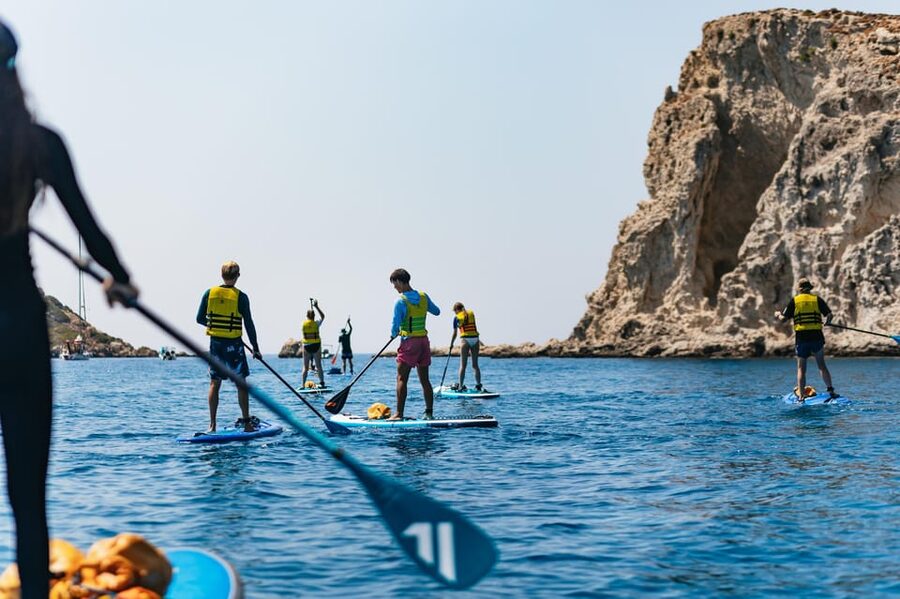 Rhodes: Stand-Up Paddleboard and Snorkeling Tour - Paddling the cliff-lined coast and finding sea-only spots