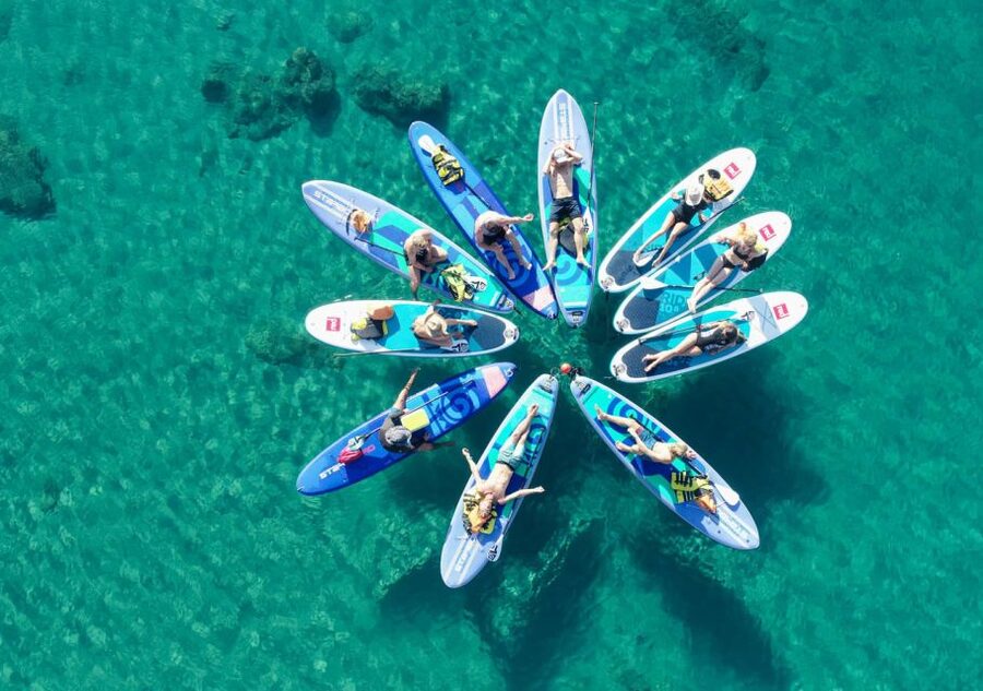 Rhodes: Stand-Up Paddleboard and Snorkeling Tour - Stegna warm-up and your first paddle basics
