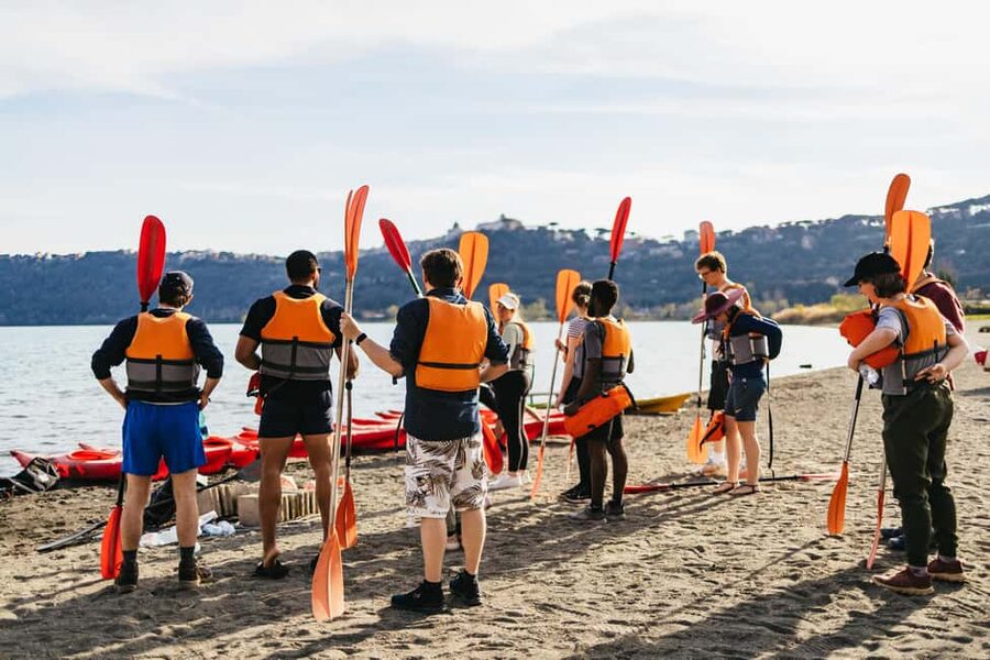 Rome: Popes' Lake, Kayak Tour with Swimming & Roman Pizza - Lake Albano Around the Sights: Castel Gandolfo Views Without the Crowds