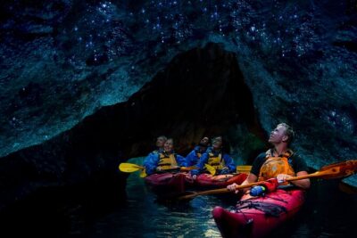 Rotorua: Evening Starlight Gourmet Kayak Tour Glowworms - Meeting at Okere Falls and Getting Your Kayak Rhythm