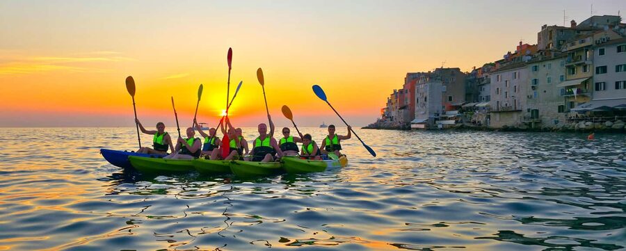 Rovinj-Amazing kayak tour &snorkeling &free drink &photos - Island break: swim time, drink, and those kayak-only beach moments