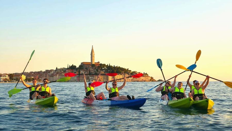 Rovinj-Amazing kayak tour &snorkeling &free drink &photos - The photo setup that lets you actually enjoy the moment