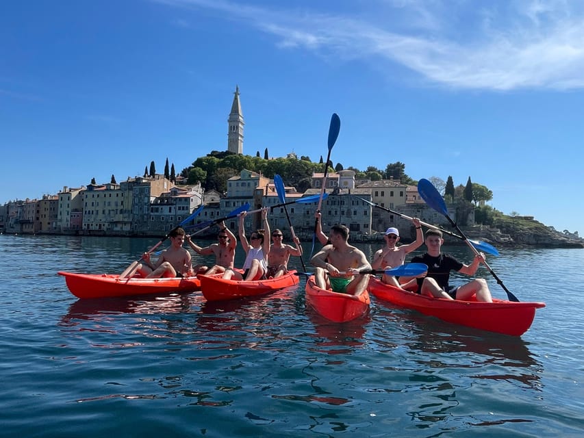 Rovinj:BUBA KAYAK TOURS:snorkeling,jumping,FREEdrinks&photos - Guides Andrea (and Ricardo): photos, drinks, and the pace