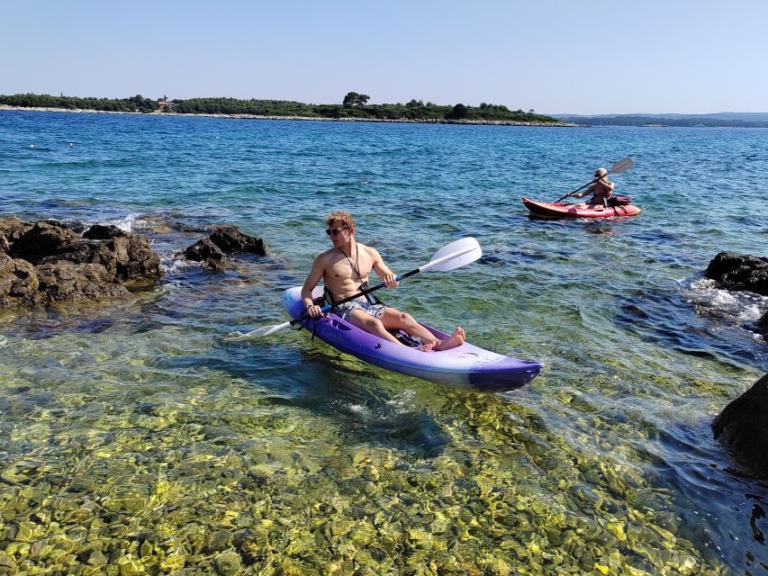 Rovinj: Golden Cape Desert Islands Kayak & Snorkeling Tour - Key highlights you’ll feel in real time