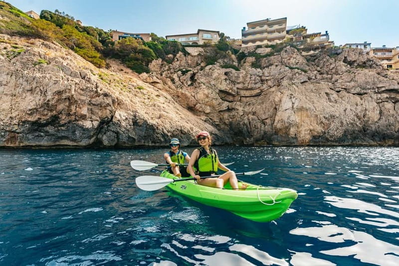 Santa Ponsa: Marine Reserve Kayak Tour - The Swim and Splash Break: Clear Water Time Is the Payoff