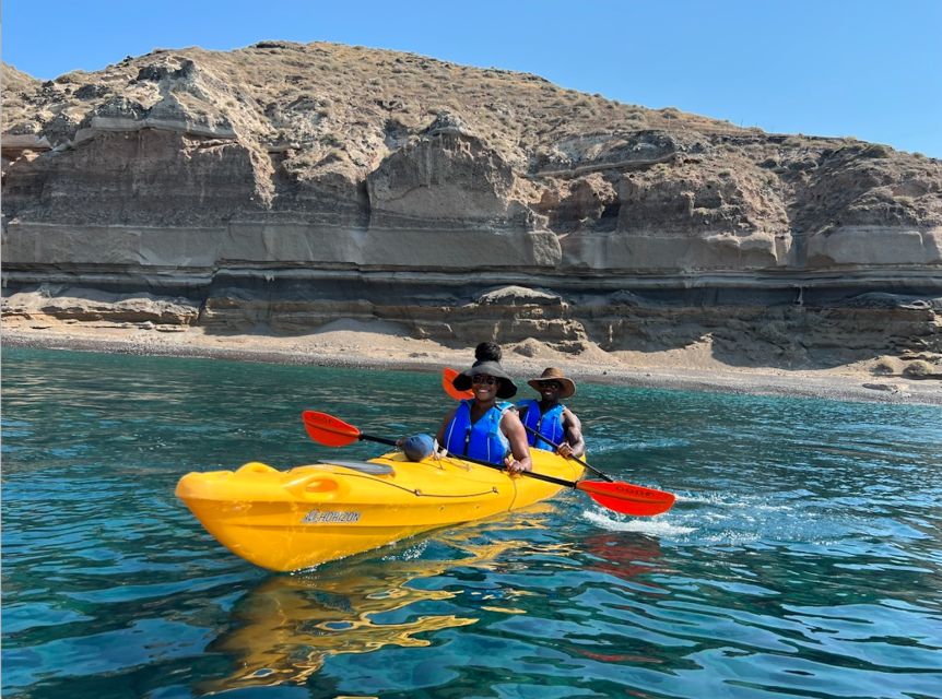 Santorini: Sea Caves Kayak Trip with Snorkeling and Picnic - Akrotiri Coastline Paddling: Slow Boat, Great Angles
