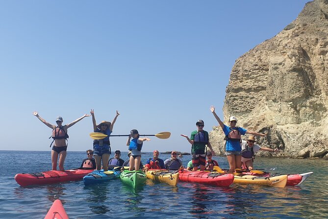 Santorini Sea Kayak - South Discovery, Small Group incl. Sea Caves and picnic - Santorini by kayak: why the south coast hits harder