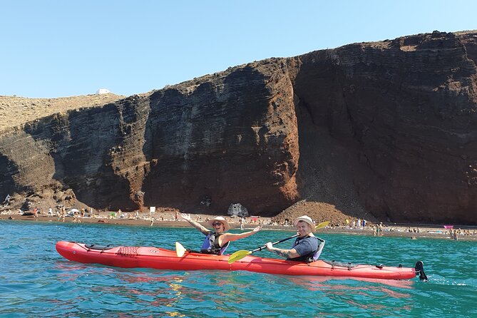 Santorini Sea Kayak - South Discovery, Small Group incl. Sea Caves and picnic - What to bring so your day stays easy