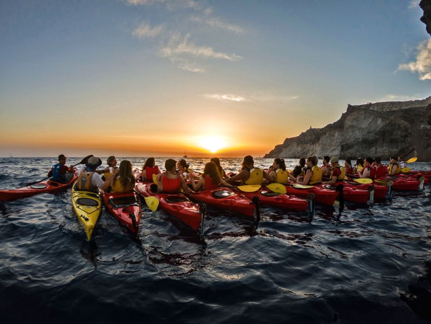 Santorini: Sunset Sea Kayak with Light Dinner - Key things I’d circle on your planning map
