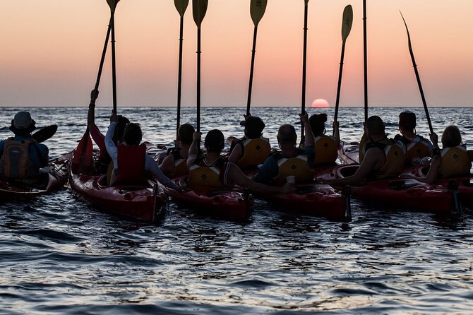 Santorini: Sunset Sea Kayak with Light Dinner with Pick-up Option - Snorkeling in the Aegean: how it fits after kayaking