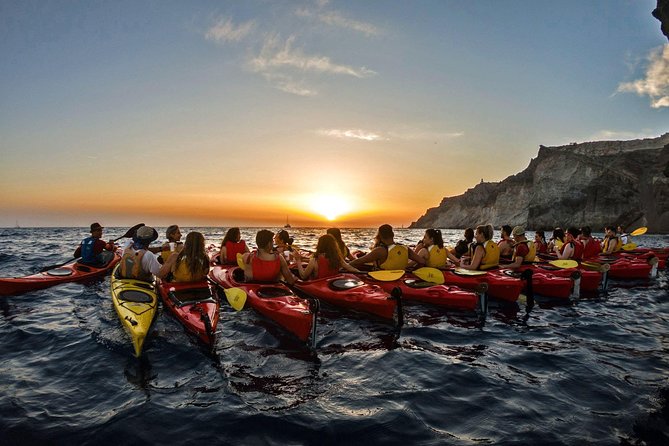 Santorini: Sunset Sea Kayak with Light Dinner with Pick-up Option - From hotel pickup to meeting in Fira (and why it matters)