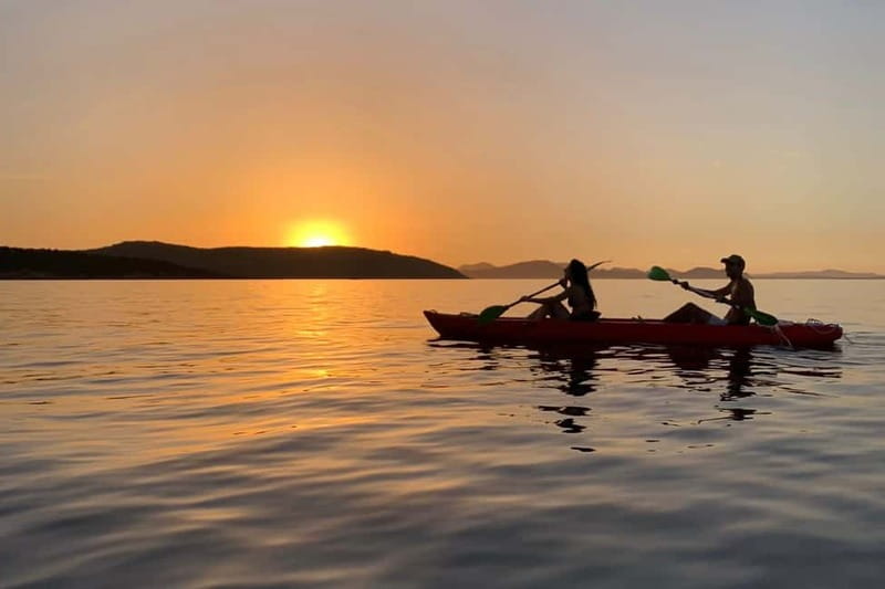 Sardinia: Sunset Kayak Tour + Snorkeling and Local Aperitif - How long is it, and what’s the pacing like?